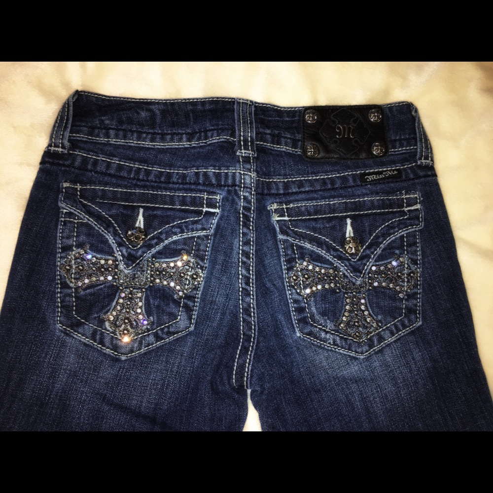 Miss Me jeans cross with bling